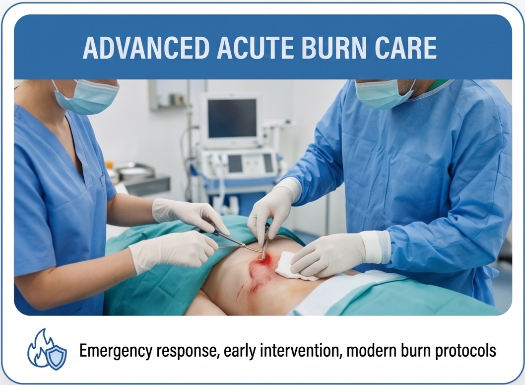 Acute burn care treatment facility