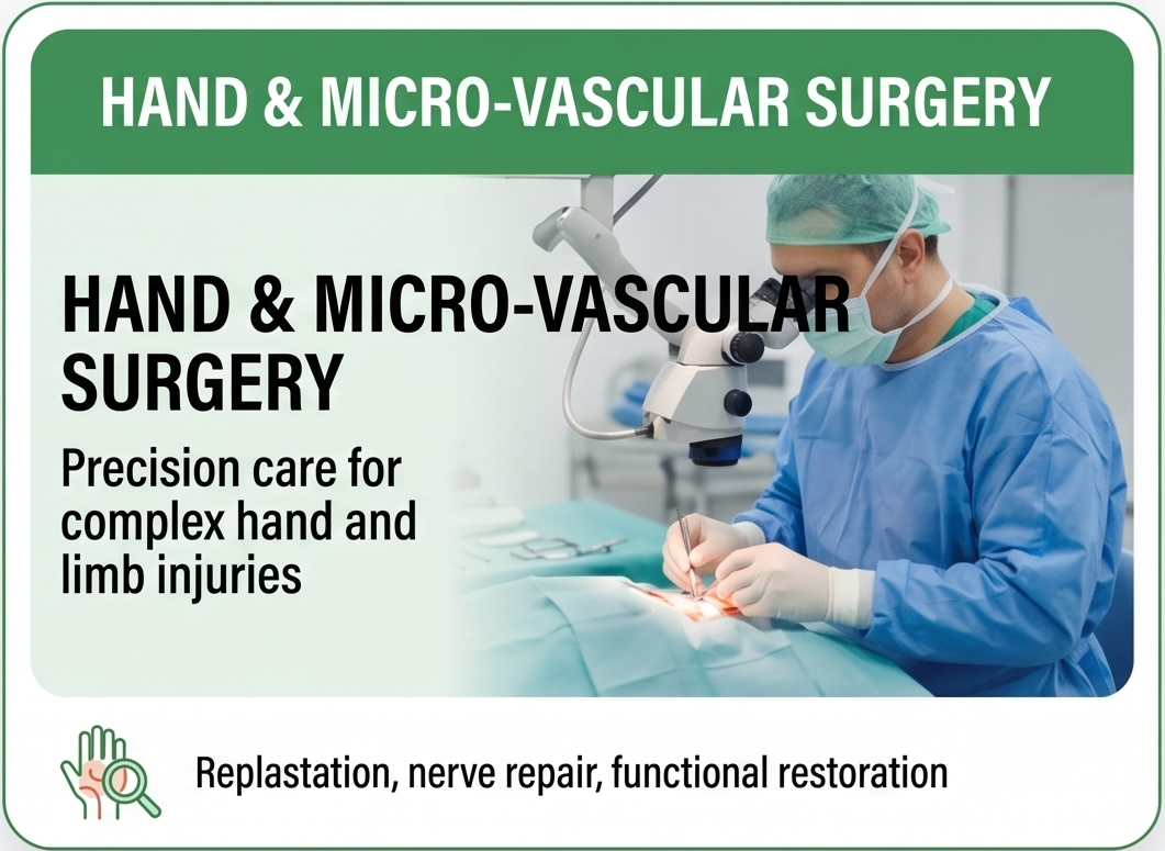 Hand microsurgery microscope setup